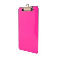 Deska z metalowym klipem A4 RÓŻOWA  A`1